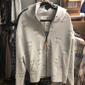 Honor The Gift Men's Gray Hoodie with Circle Print